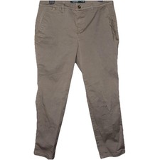 Lauren Ralph Lauren Pants 8 Petite Newbury Chino Green VTG