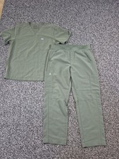 FIGS Set Mens Large Green Scrubs Axim Cargo Pants Chisec 3 Pocket