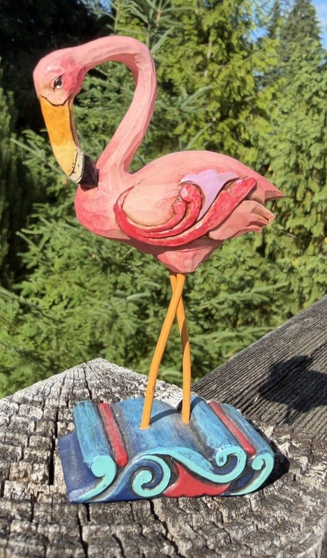 Jim Shore Pink Flamingo figurine