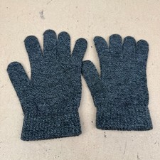 Women's Dark Gray Marled Knit Winter Gloves Size Mismatch Check Photo