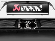 Akrapovic Titan Endrohrsatz Porsche 911 991.2 GT3 4.0l Facelift 2x100mm schräg