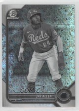 2022 Bowman Chrome Prospects Black & White Mini-Diamond Refractor Jay Allen 0u17
