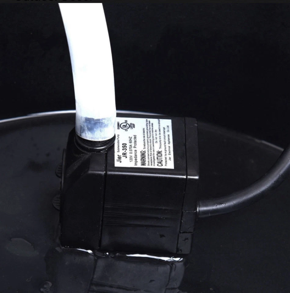 Costway Jardín Rústico Pozo de Deseos Fuente de Agua Madera Exterior Eléctrica Foto 4 de 4