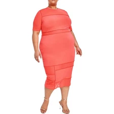 Nina Parker Womens Elbow Sleeve Long Party Maxi Dress Plus BHFO 2070