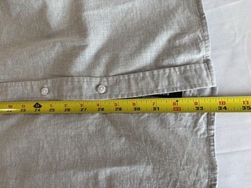 Rip Curl Mens XXL Gray Button Down Cotton Long Sleeve Shirt - Picture 12 of 13