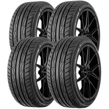 Qty 4 23540r17 Yokohama Advan Fleva V701 90w Sl Black Wall Tires