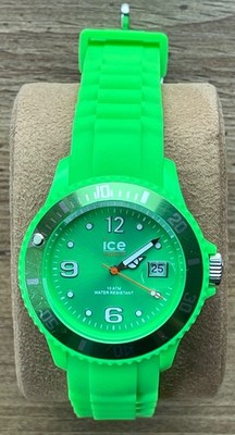Ice Watch Green 40mm SI.GN.B.S.09 New Battery Lime Green  Band - Working - EX