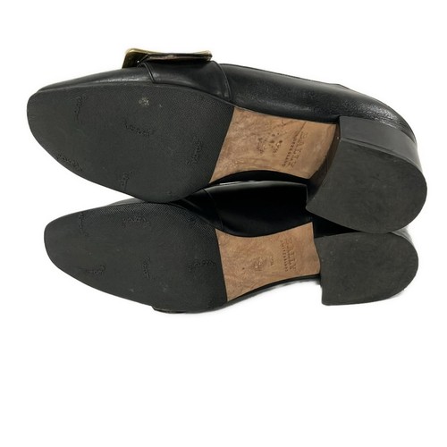 Auténticos zapatos de salón para mujer BALLY - con herrajes de cuero negro dorado - Imagen 8 de 14