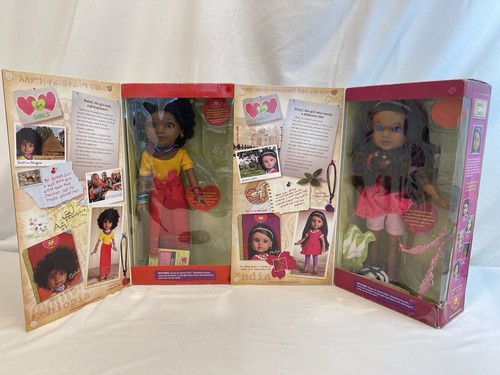 Hearts For Hearts Girls Dolls India Nani & Ethiopia Rachel - Picture 3 of 10