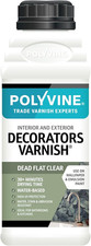 Polyvine Decorators Varnish Dead Flat – Water Resistant Clear with... 