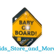  NIP Safety First BABY ON BOARD suction Window Sign 5"