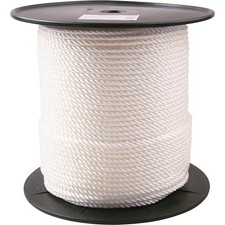 Do it Best 1/4 In. x 600 Ft. White Twisted Nylon Rope 700487 SIM Supply, Inc.