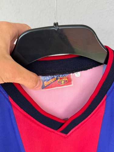 Vintage Barcelona FC 1998-1999 #21 Luis Enrique FCB Retro Replica Jersey Sz L - Picture 4 of 9
