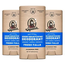 Dr. Squatch Fresh Falls Wide Stick Deodorant, 2.65 oz., 3 pk.