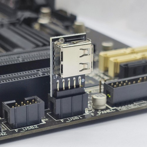 USB 2.0 A to 9 Pin Adapter Card USB 2.0 Expansion Board Motherboard Converter f - Afbeelding 9 van 17