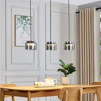 Lucande Pendelleuchte 'Diano' (Design, Modern) In Alu Aus Glas (3 Flammig, GX53,