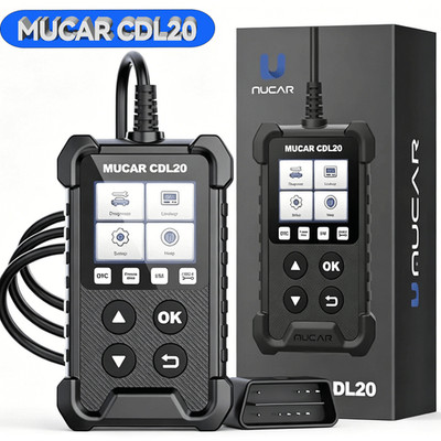 MUCAR CDL20 OBDII Scanner Check Engine Car Code Reader with Full OBD2 Functions