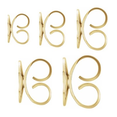 10K 14K  18K  Yellow Earring Friction Back Heavy Weight 4-10mm
