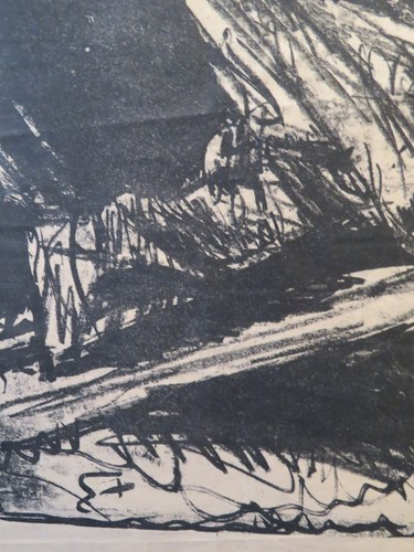 Frank BRANGWYN (1867-1956) GRANDE LITHO HOMME SCIE BUCHERON METIER ENGLAND 1922 - Imagen 4 de 5
