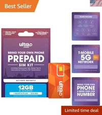 Affordable $29 Prepaid SIM Kit – Enjoy 12GB of 5G Data & Unlimited Talk/Text