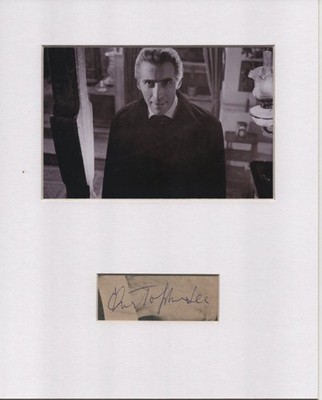 Christopher Lee Dracula signed original authentic Autogramm Unterschrift UACC RD COA