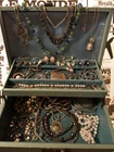 Vintage Estate Costume Jewelry Lot Retro MCM Gold Tone Avon Pins Necklaces Plus