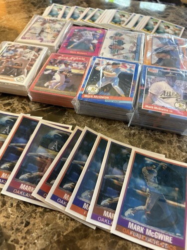 1050 Karten - Mark McGwire Lot! Inserts, Commons, Duplikate und 7 Rack Packs - Bild 5 von 9