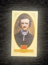 2012 Panini Golden Age Edgar Allan Poe Mini Brown Broad Leaf Back