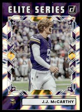 J.J. McCarthy 2025 Donruss #TES-JMC The Elite Series Vikings Football Card