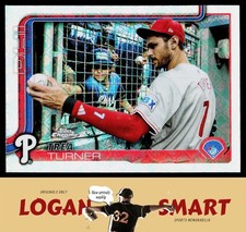 Trea Turner 2025 Topps Chrome Logofractor SP Image Variant #208 Phillies
