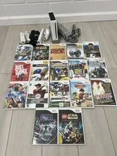 Nintendo Wii Lot Bundle w/ 17 Games 3 controllers+ Cables Fully Tested.