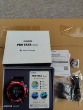 Used CASIO PRO TREK Smartwatch WSD-F21HR Red Casio Pro Trek from Japan