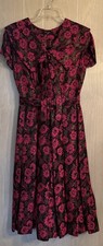 VINTAGE 1960 RARE Pink  Gold Metallic Brocade Dress Made In France Petite