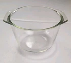 Vintage Pyrex 343 Clear Glass Bowl 1.5 Qt Mixing Ovenware USA HTF Kitchenware