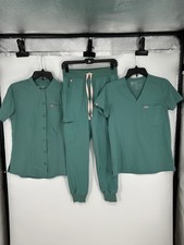 Figs Scrub Set XXS Catarina Top Eucalyptus Green Womens Zamora Joggers Pants XS