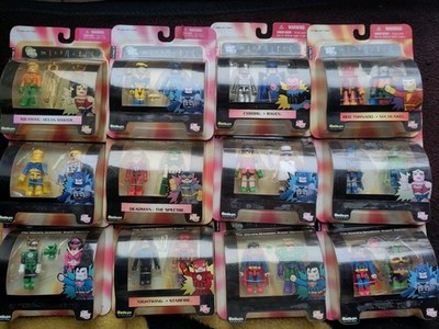 12x DC MINIMATES SERIES 1 -8 TITANS DEADMAN JLA JSA MA HUNKEL BOOSTER GOLD....