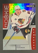 🏒🥅MIKE HARDMAN 2021-22 RED ROOKIE Upper Deck Synergy Blackhawks #93🔴⚫🦅