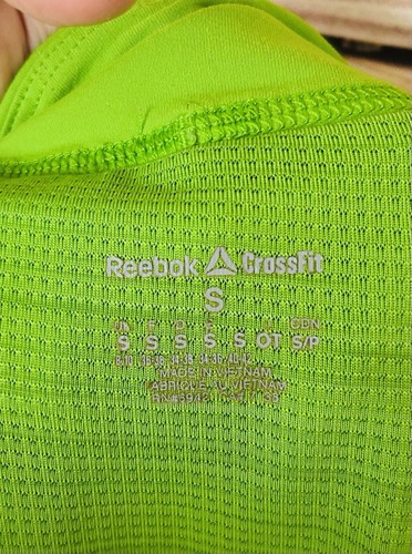 Pantaloncini sportivi Reebok CrossFit donna verde brillante orlo colorato logo taglia S - Foto 8 di 11