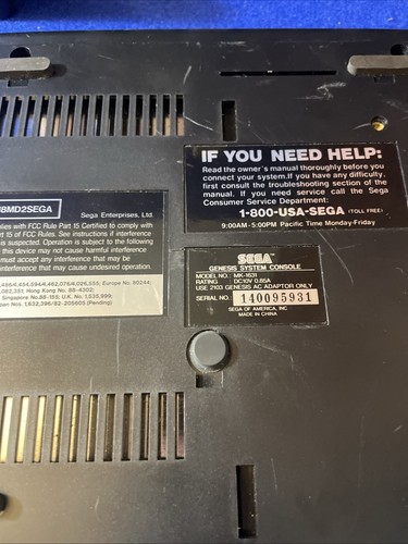 SEGA GENESIS WITH 11X GAMES SONIC ARCADE POWER STICK TESTED **SEE DESCRIPTION** - Picture 14 of 22