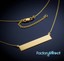 thumbnail 1 - 14k Gold Engravable Name Bar Necklace