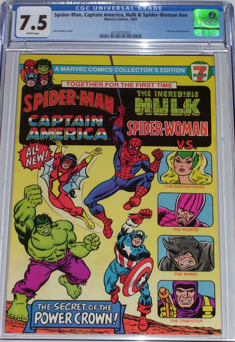 Spider-Man, Captain America, Hulk & Spider-Woman #nn CGC 7.5 7