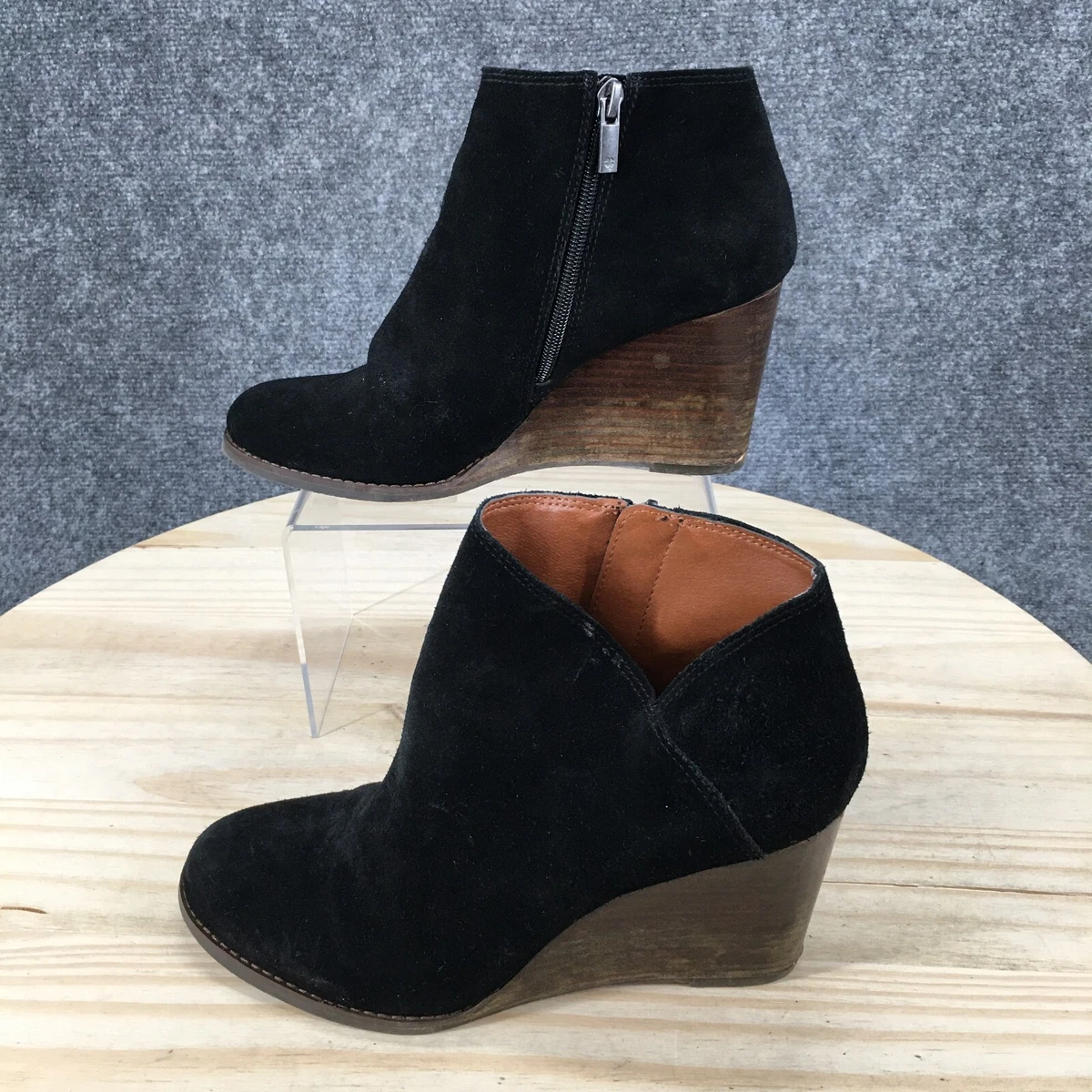 Lucky brand outlet yakeena wedge bootie