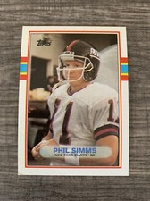 1989 Topps Football Phil Simms #172 New York Giants