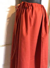 Colonial 18th century DAR Williamsburg Outlander cotton petticoat skirt