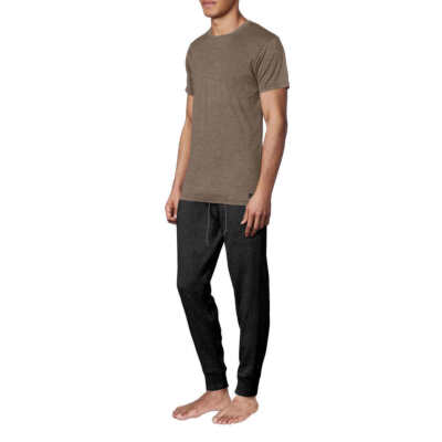 Lucky Brand Men s 2-piece Lounge Set or top or Pant Charcoal/Brown