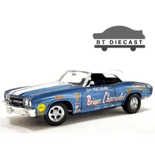ACME BRIGGS CHEVROLET 1970 CHEVROLET CHEVELLE CONVERTIBLE 1/18 BLUE A1805522
