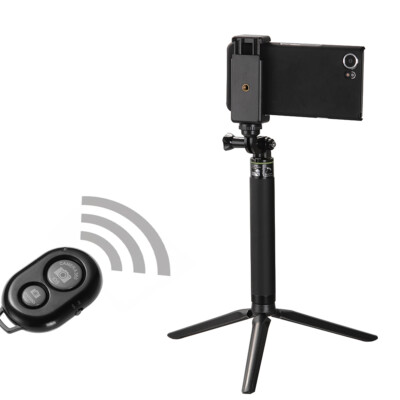 Extendable Selfie Stick with Bluetooth Remote Shutter&Tripod Mount for iPhoneX 8