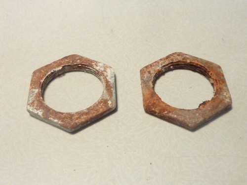 2 rondelle écrou boîtier de pédalier THUN THOMPSON BMX vintage 40 mm