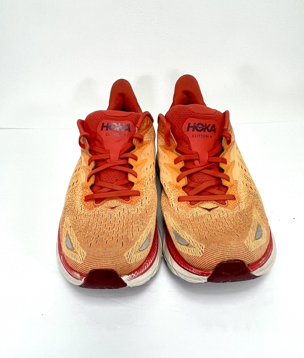 原工房ブーツ97 イエローゴールド腹オレンジ Mens running shoes Hoka One One CLIFTON 8 yellow | AD Sport