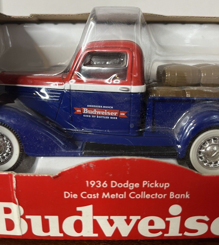 Budweiser 1936 Dodge Pickup Die Cast Metal Collector Bank-1997-#72066 - Picture 10 of 12